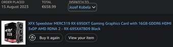 XFX Speedster MERC319 RX 6950XT - 3 roky - 3