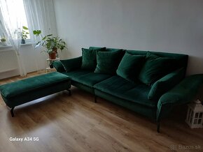 Smaragdovo-zelený gauč - 3