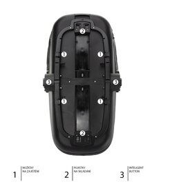 Zopa hlboká vanička pre kočík Quest Black - 3