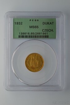 Svätováclavský dukát 1932 - PCGS MS65 - 3