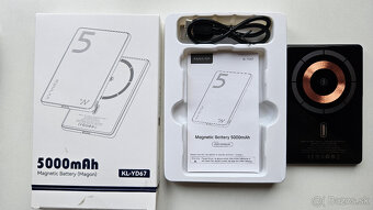 Magnetická ultraslim nabíjačka/powerbanka Kuulaa KL-YD67 - 3