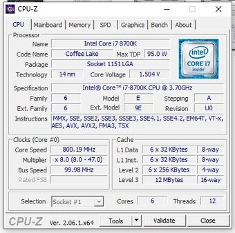 i7 8700K - predaný - 3