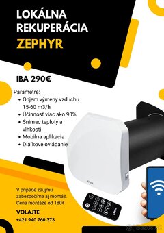 Rekuperácia BSK Zephyr - 3