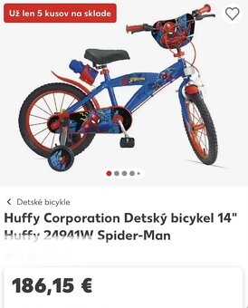 Bicykel Huffy Spiderman 14 - 3