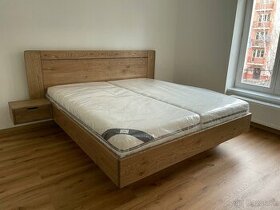 Dubová masívna posteľ s úložným priestorom - 3