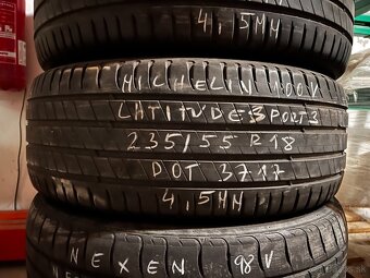 R18 235/55 Michelin Latitude Sport 3 2x4.5MM DOT3717 - 3