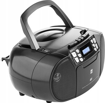 6v1 DAB+ FM prenosné rádio DUAL kazeťák 230v Baterky - 3