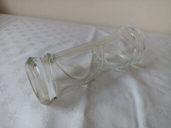 Stará retro váza Jiří Brabec, sklárna Rosice – výška 20 cm - 3