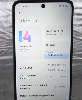 Xiaomi Redmi Note 10 5G / 64GB / 4+1GB RAM / Zelená - 3