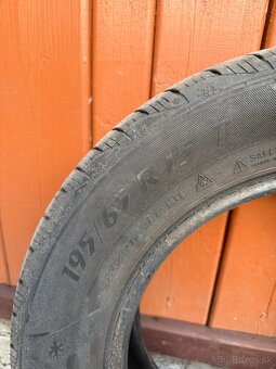 Predám zimné pneu 4x kusy 195/65 R15 T - 3