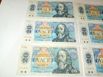 BANKOVKY 20 KČS 1988, OBĚ VYDANÉ SÉRIE - 3