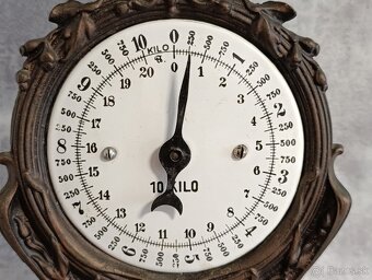 Velmi pěkné jednomiskové figuralné 10kg váhy. - 3