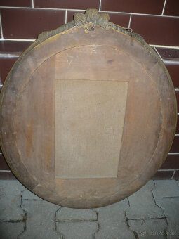 starožitný obraz portrét dámy - 3