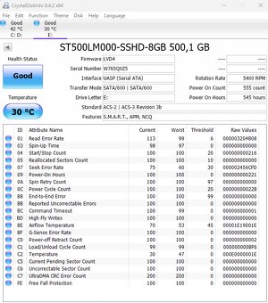 #19 - Seagate 500GB SSHD 2,5" - 3