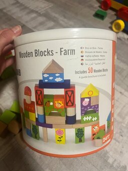 Drevené kocky Farma - 3