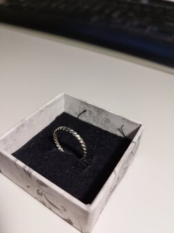 Filigránový strieborný prsteň - 3