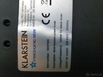 Klarstein 10027903 Kuchynský robot - 3