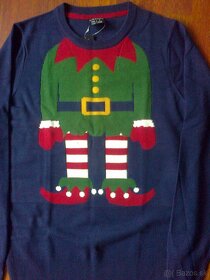 vtipný pánsky sveter s vianočným motívom - 3