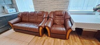 Koženná sedacia súprava pravá koža - 3