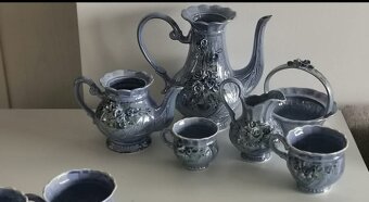 Predám keramickú modrú čajovú súpravu - 3