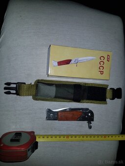 kvalitný skladací nôž „AK47“ vyskakovací s púzdrom - 3