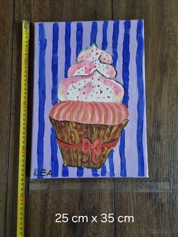 Ručne maľované obrazy na plátno - 3