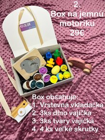 Detské montessori boxy, pomôcky hračky aktivity pre deti - 3