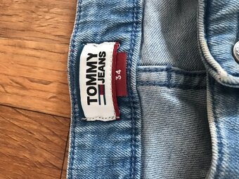 TOMMY HILFIGER originál jeansove/capri nohavice L/XL - 3