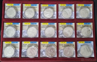 Komplet slovenských strieborných € mincí (72 mincí) BK - 3