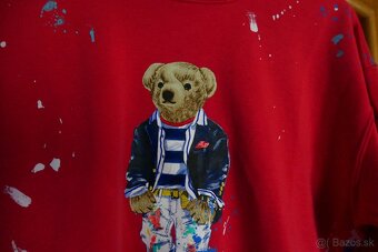 RALPH LAUREN BEAR ikonicka damska krasna mikina M/L - 3