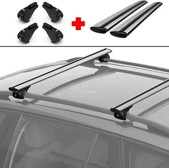Priečniky NORDRIVE SILENZIO 120 cm na vacsinu aut - 3