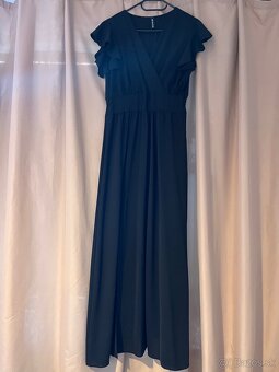 Čierne spoločenské šaty veľkosť M - 3