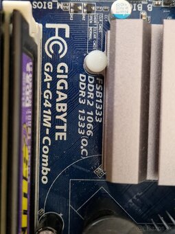 Gigabyte GA-G41M- combo, Intel E6550, RAM 4GB DDR2 - 3
