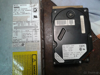 Zdroj + HDD z IBM 386 - 3