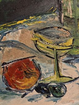 Obraz Jozef Demko 1969, olejomalba na doske 70x60cm - 3