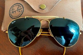 luxusný kožený opasok ..okuliare Ray Ban B+L USA - 3