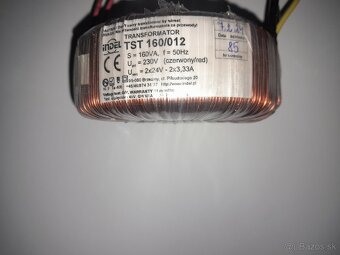 Transformátor toroidný symetrický 2x24V/ 160VA - 3