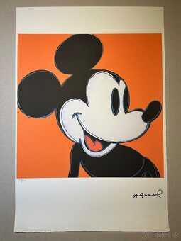 Andy Warhol "Mickey " Limitovaná edícia_Certifikát - 3