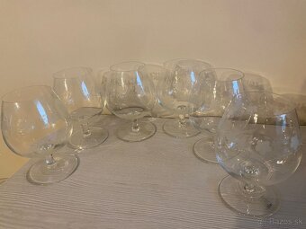 Set 6 sklenených pohárov na koňak - 3