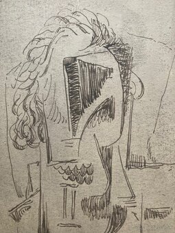 3 x Vlastimil Beneš, tušové kresby na papieri - 3