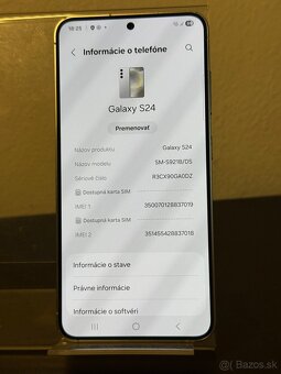 Predám Samsung Galaxy S24 8GB Rám 256GB Silver Bežné známky - 3