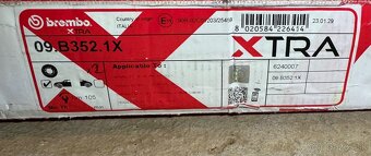 Brzdový kotúč Brembo Xtra - vŕtaný - 3