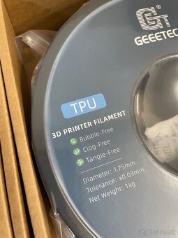 Filament TPU 95a black pre 3dtlač - 3