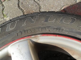 Letné pneu 185/60 r15 +alu disky - 3