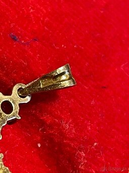 strieborný prívesok Český granát - 3