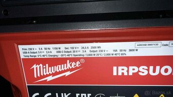 Milwaukee ROLL-ON 7200/3600 W 2,5 kWh - 3