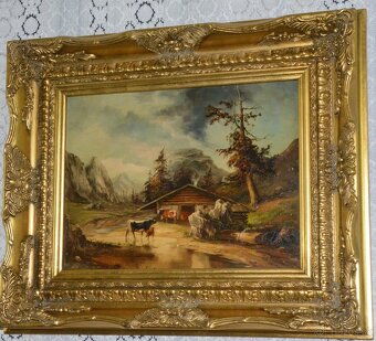 Obraz - V podhůří - olej na desce - 3