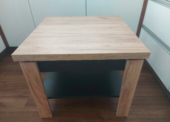Rozkladaci konferencny stolik Mazzoni dub artisan 65x65cm - 3