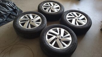 Zánovní orig. letní ALU kola 15" 5x100 Škoda Fabia IV., Pol - 3