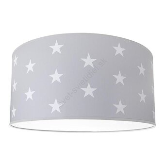 Detské stropné svietidlo STARS GREY 2xE27/60W/230V šedá - 3